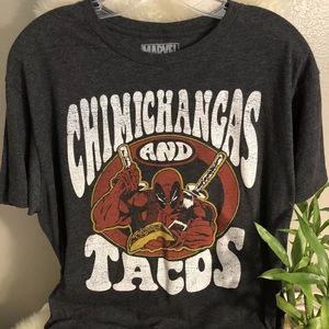 MARVEL Size XL Dark Gray Deadpool Chimichangas